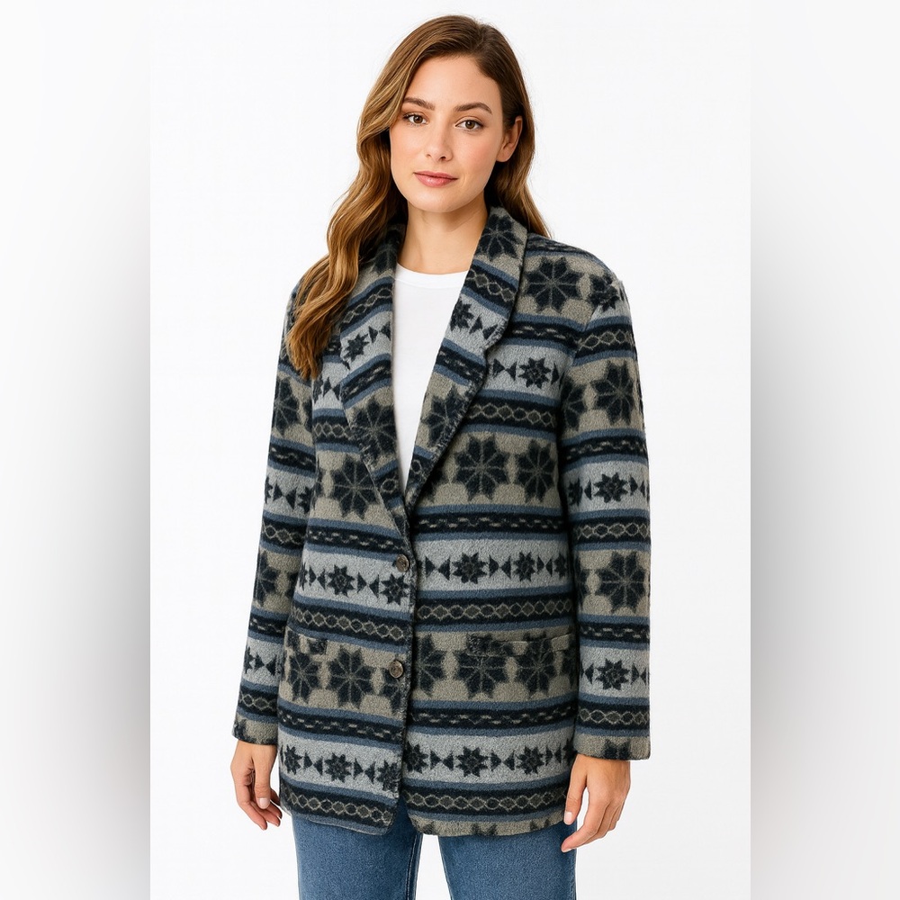 Vtg 90s Southwest Wool Jacket